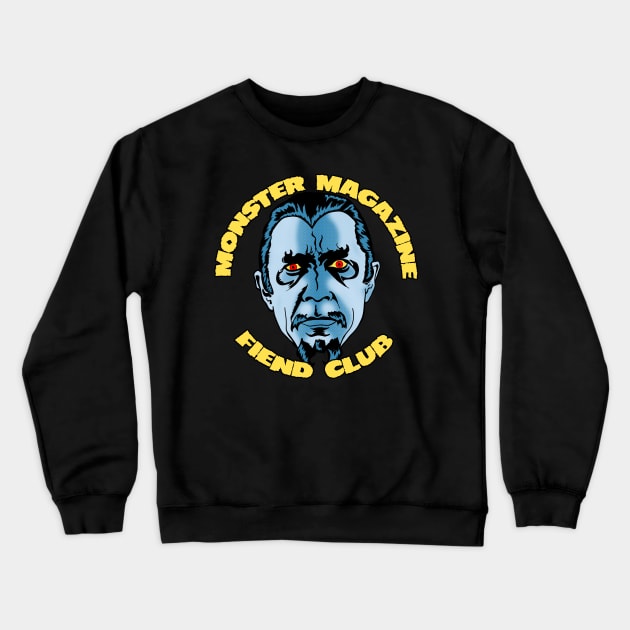 MONSTER MAGAZINE FIEND CLUB Crewneck Sweatshirt by VanceCapleyArt1972